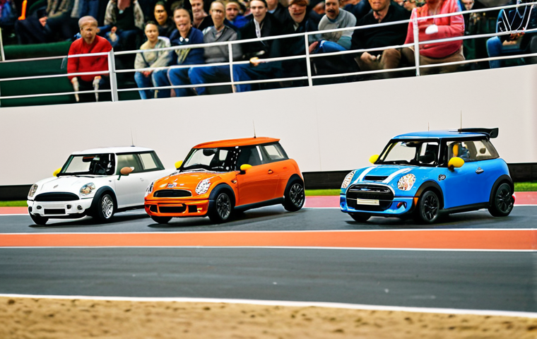 미니카 전동모터 성능 차이 - Focus on Motor Components**

"Close-up, detailed photograph of a disassembled mini-car electric moto...