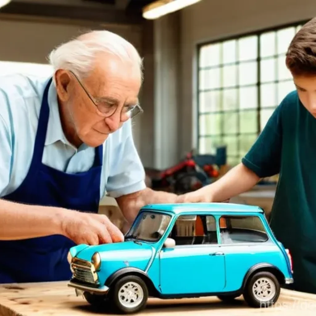 미니카 동호회 가입 장점 - **Image Prompt 1: Intergenerational Mentorship at a Mini-Car Workshop**
    "A cozy, brightly lit mi...